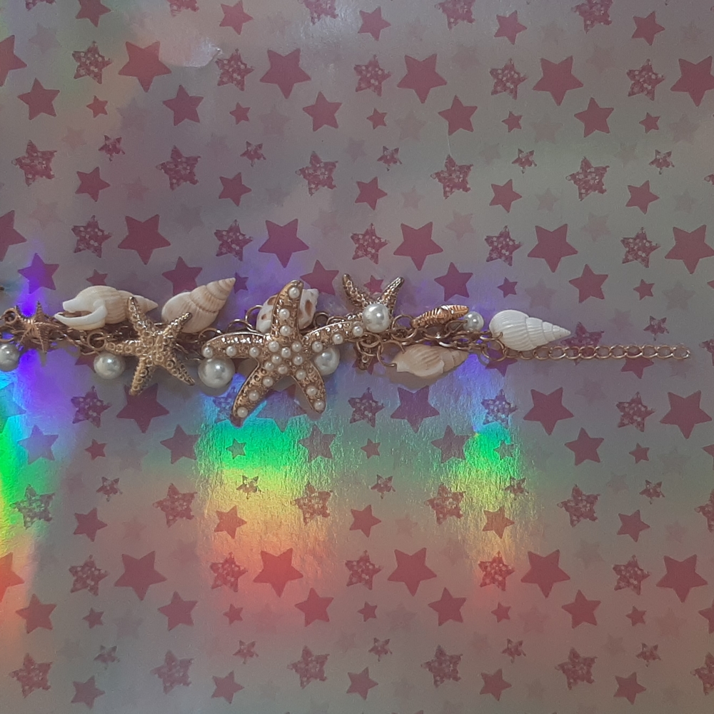Star Fish snd Sea Shell Bracelet